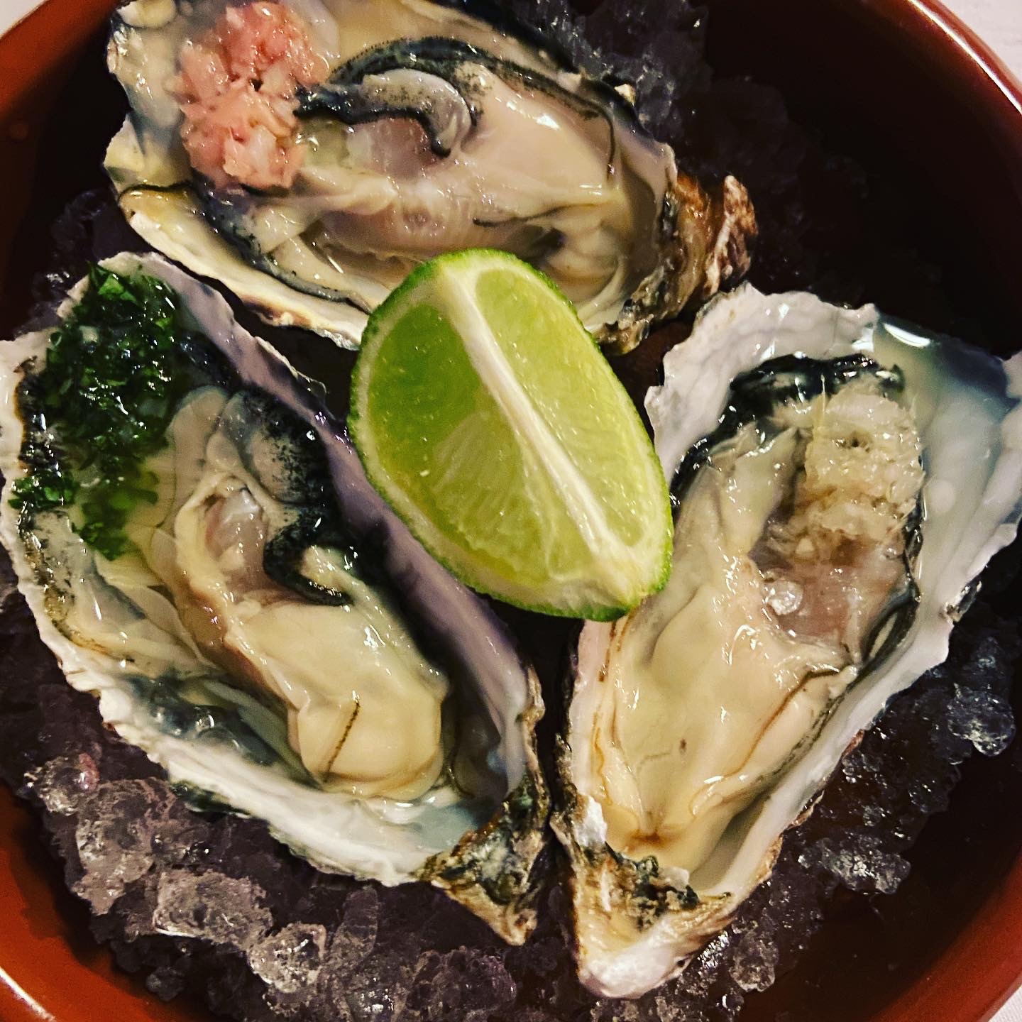 Trio of Oysters